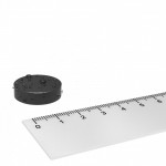 Scheibenmagnet gummiert 22x6 mm Neodym